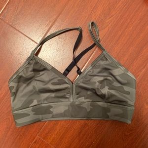 Green Camo Sports Bra